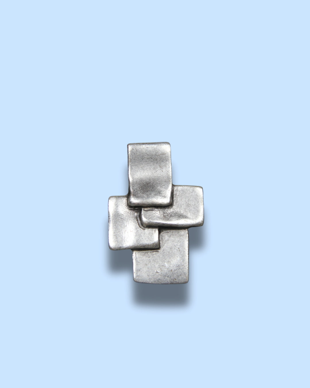 Unique Silver Ring Adjustable Minimalist Geometrical Handmade Ring for Big Jewelry Lovers Stackable Rings