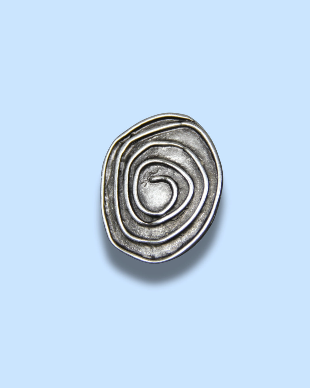Adjustable Big Engraved Boho Silver Ring