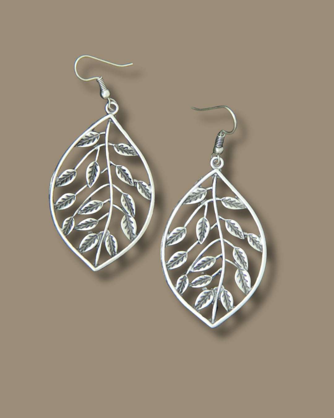 Silver Dangle Spring Inspired Large Earring