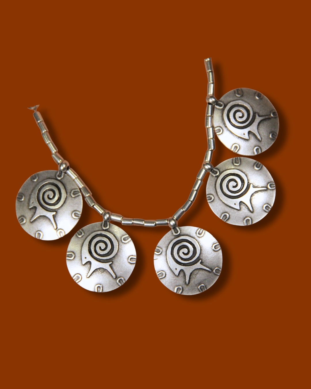 Bohemian Tribal Style Silver Necklace: Bold Boho Chic Jewelry