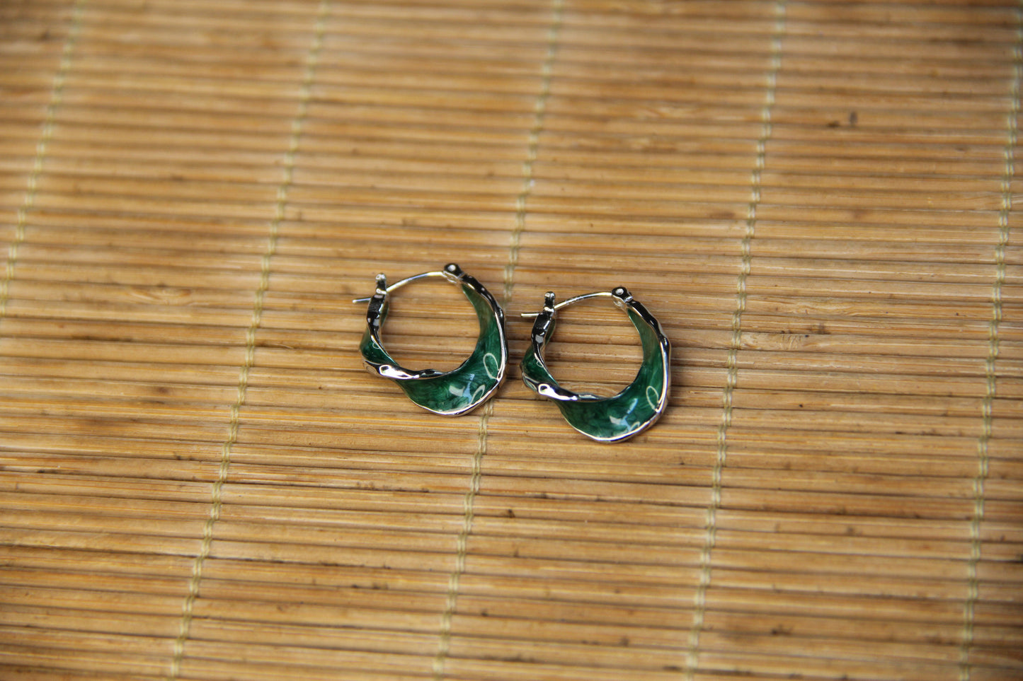 925 Sterling Silver Twirled Hoop Earring Statement Jewelry