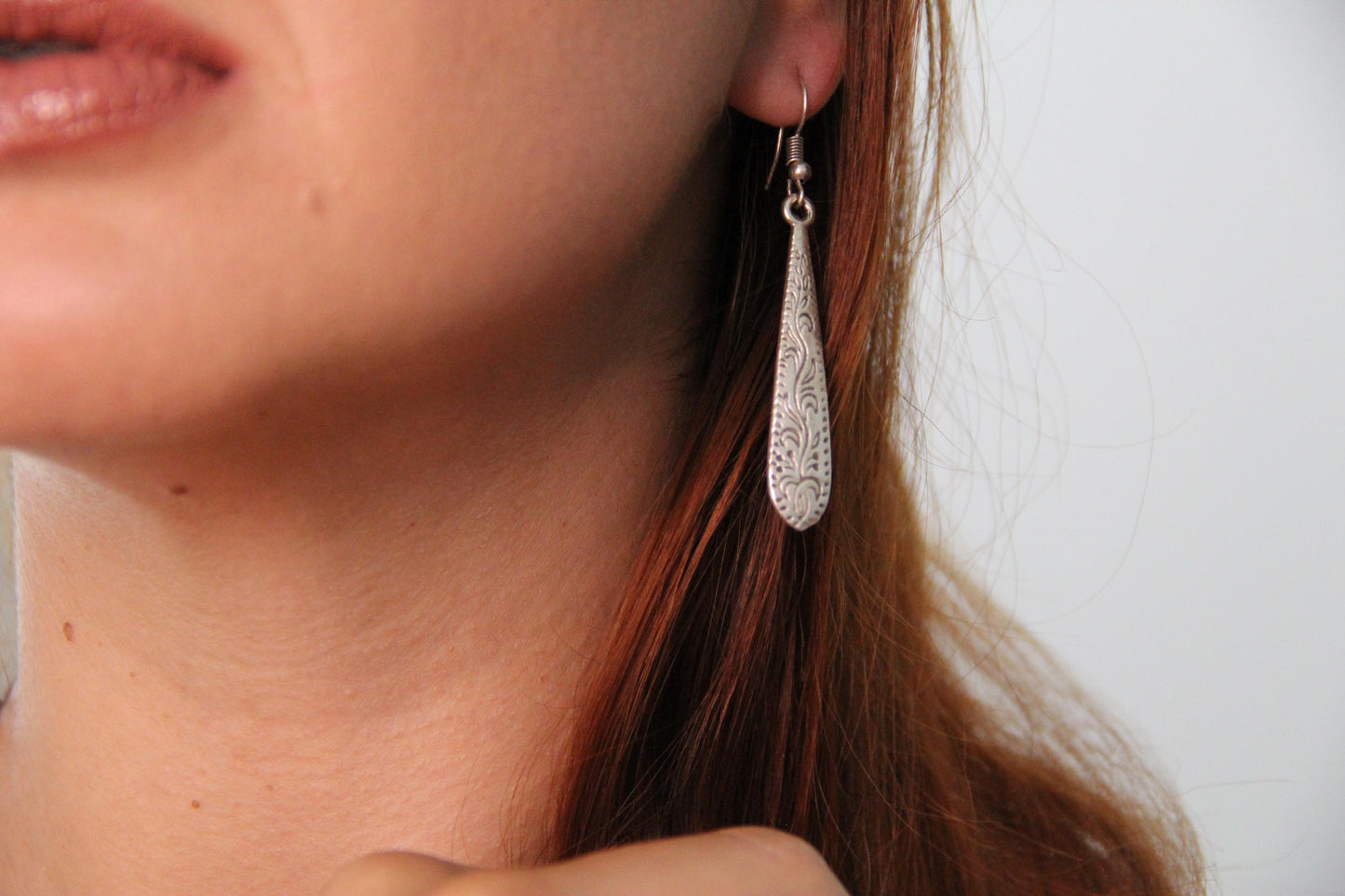 Engraved Dangle Earrings