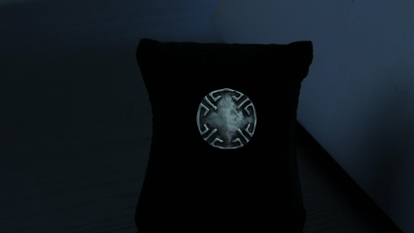 Adjustable Big Boho Silver Ring