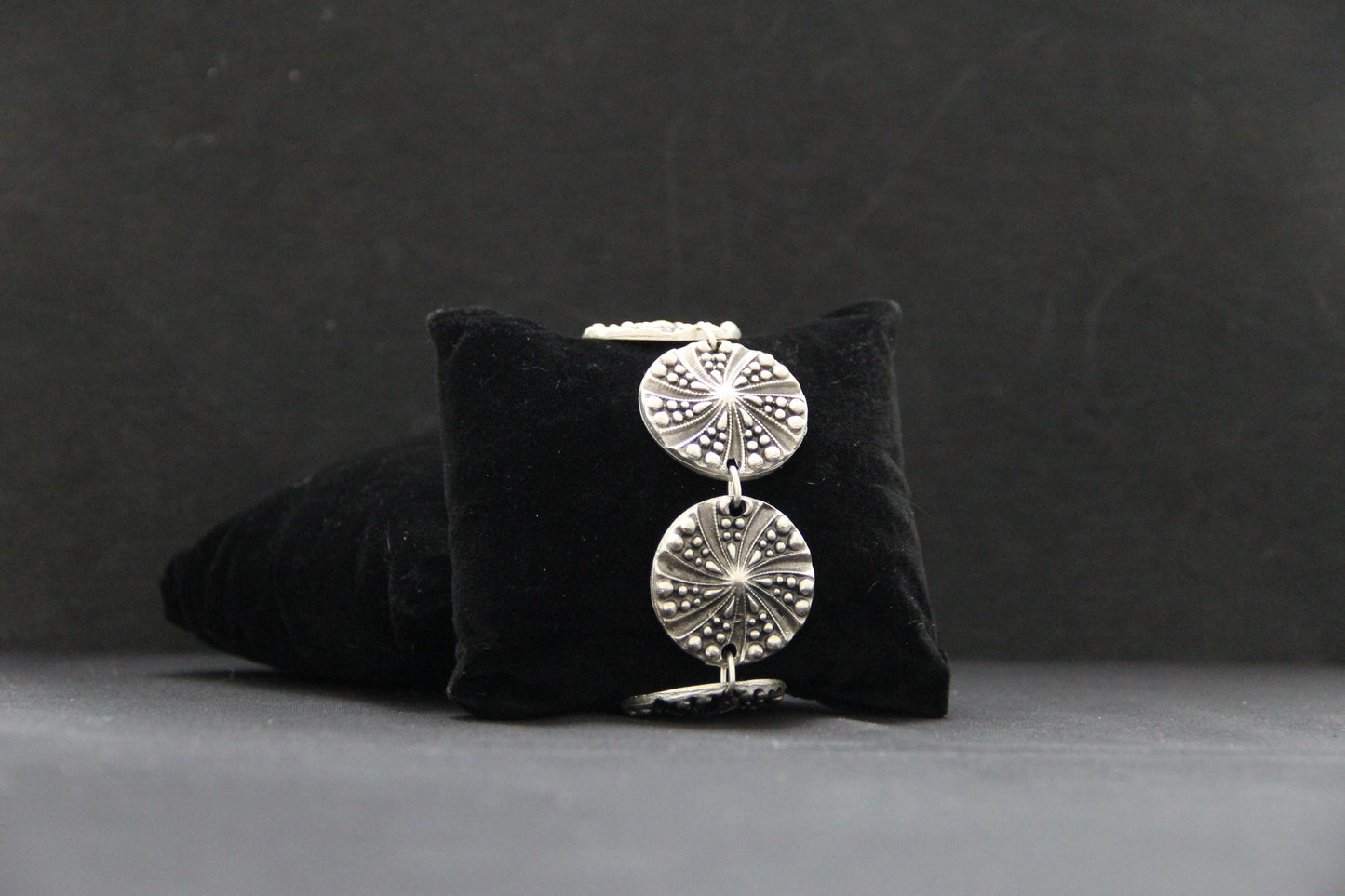 Hammered Statement Bracelet Ethnic Hammered Unique Design