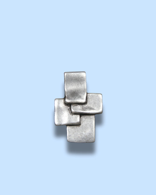 Unique Silver Ring Adjustable Minimalist Geometrical Handmade Ring for Big Jewelry Lovers Stackable Rings
