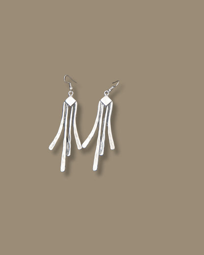Silver Long Dangle Earring