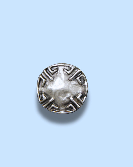 Adjustable Big Boho Silver Ring