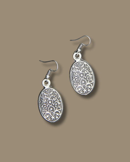 Engraved Handmade Dangle Earrings