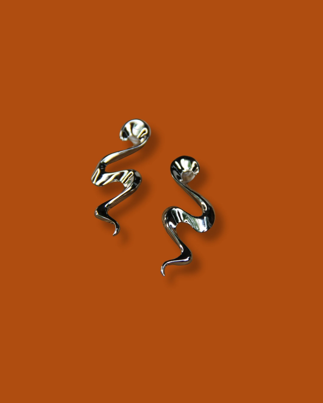 925 Sterling Silver Swirl Earring Statement Jewelry Gift Idea