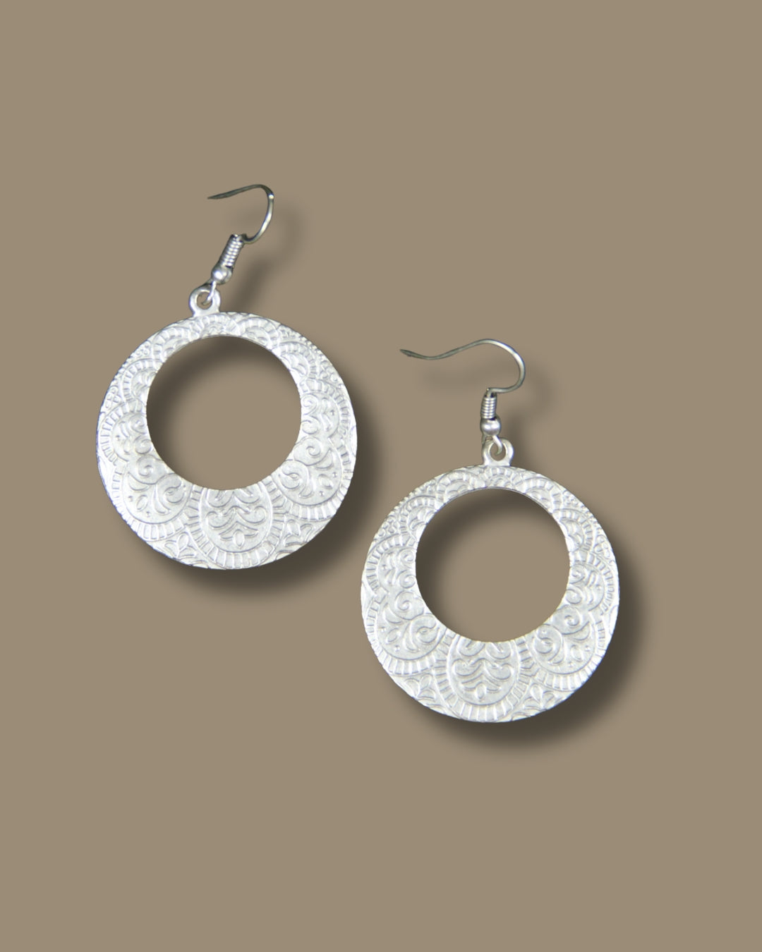 Engraved Handmade Statement Earring