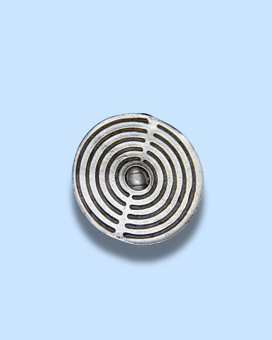 Silver Adjustable Maximalist Handmade Geometric Ring