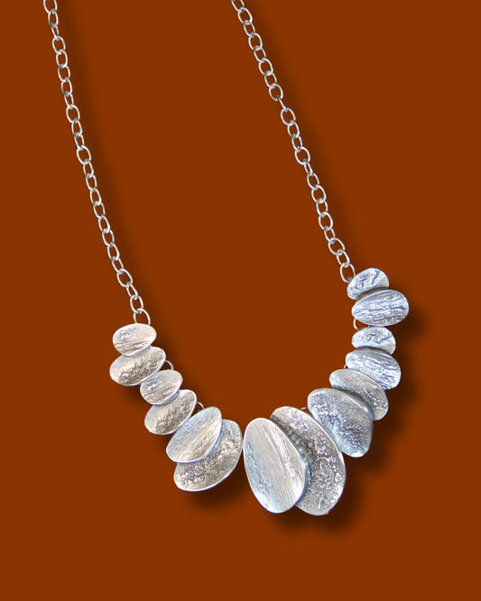 Chic Silver Handcrafted Necklace
