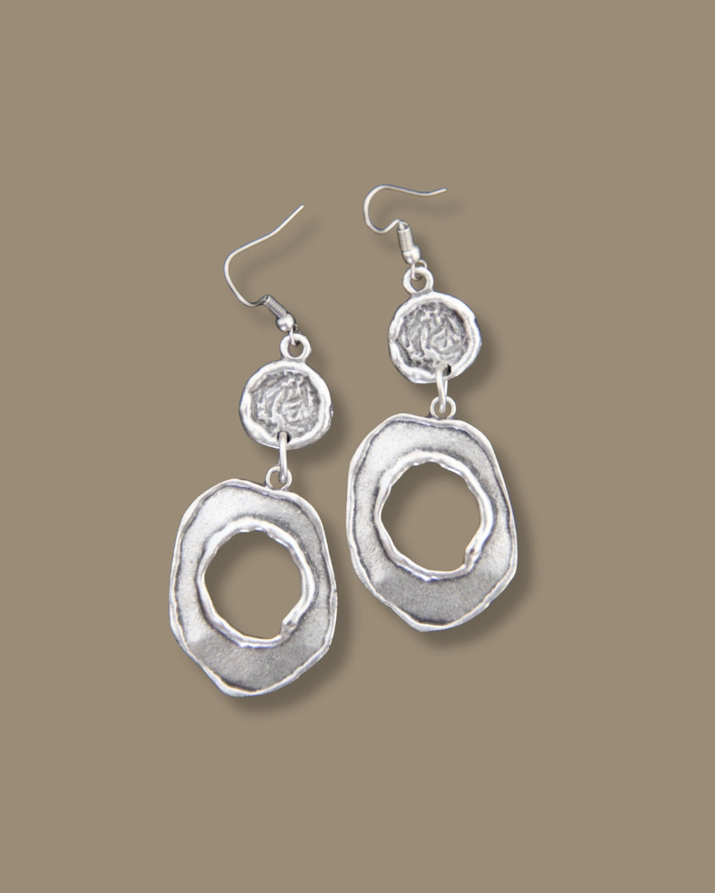 Authentic Silver Chunky Dangle Earring