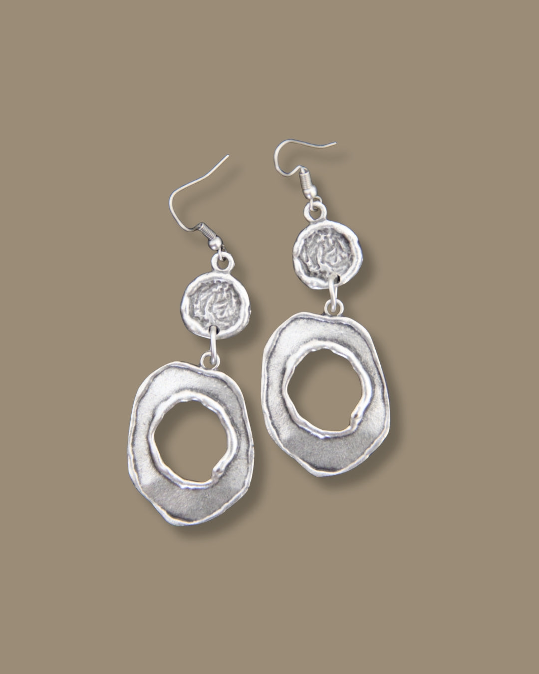 Authentic Silver Chunky Dangle Earring
