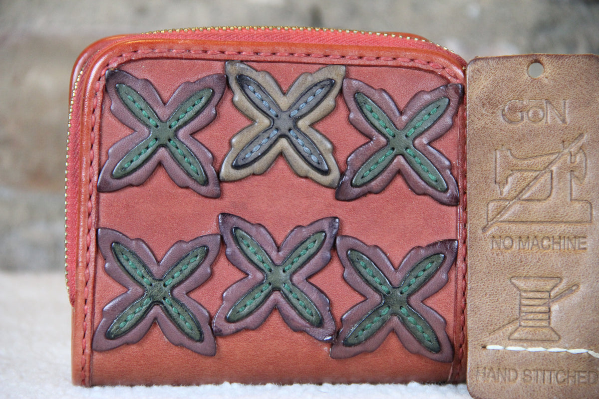 Genuine Red Leather Handcrafted Leather Wallet
