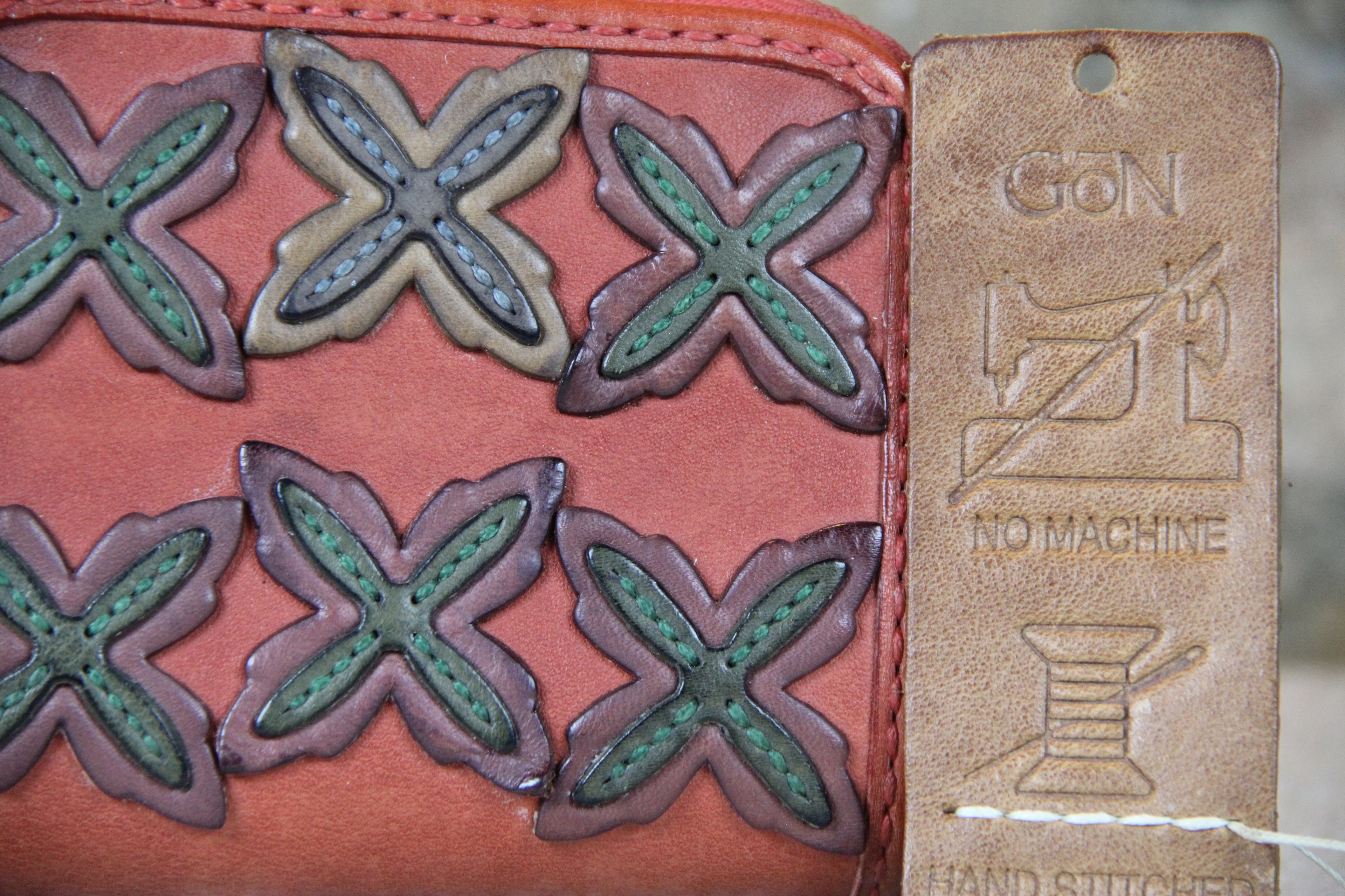 Genuine Red Leather Handcrafted Leather Wallet