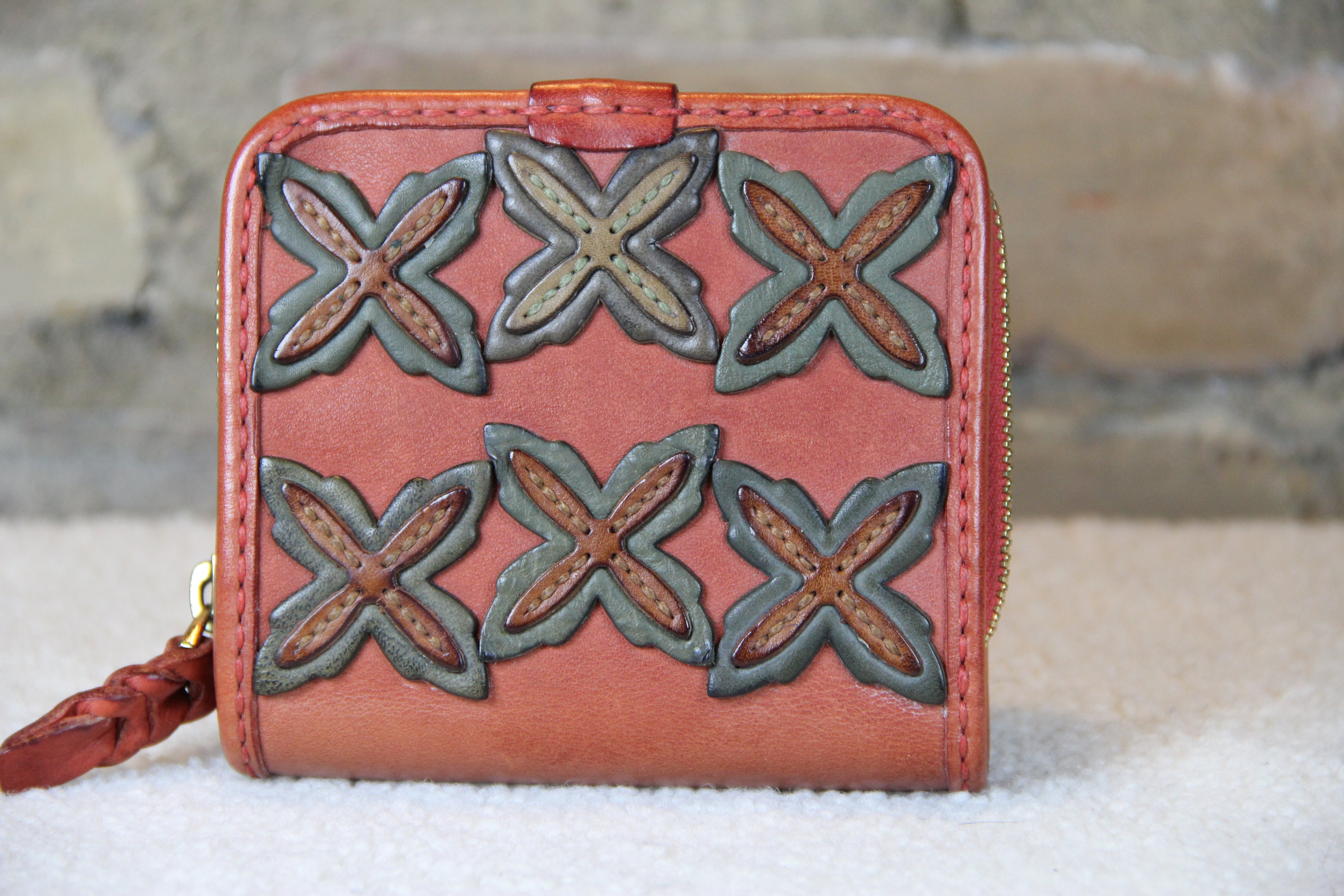 Genuine Red Leather Handcrafted Leather Wallet