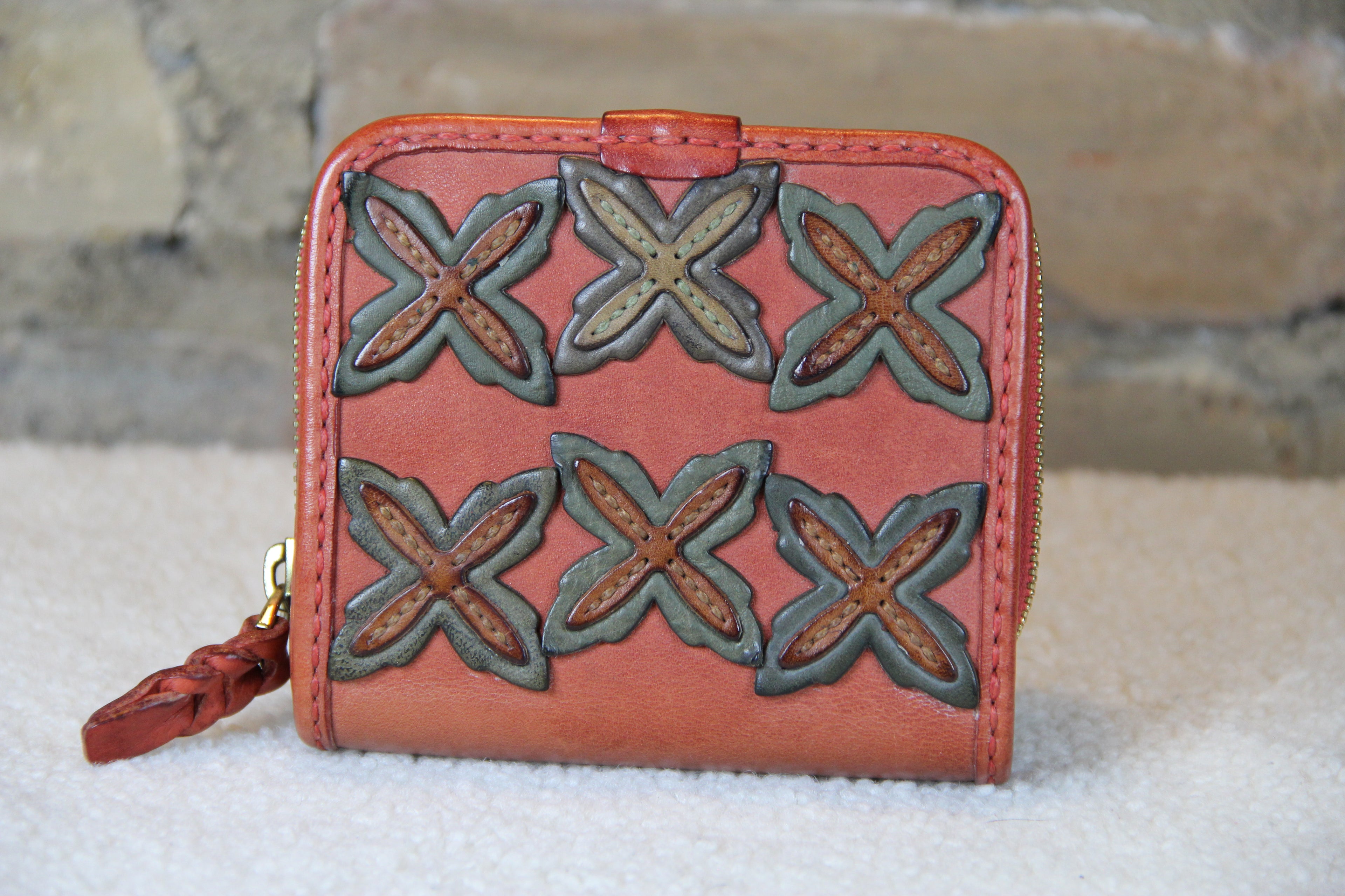 Genuine Red Leather Handcrafted Leather Wallet