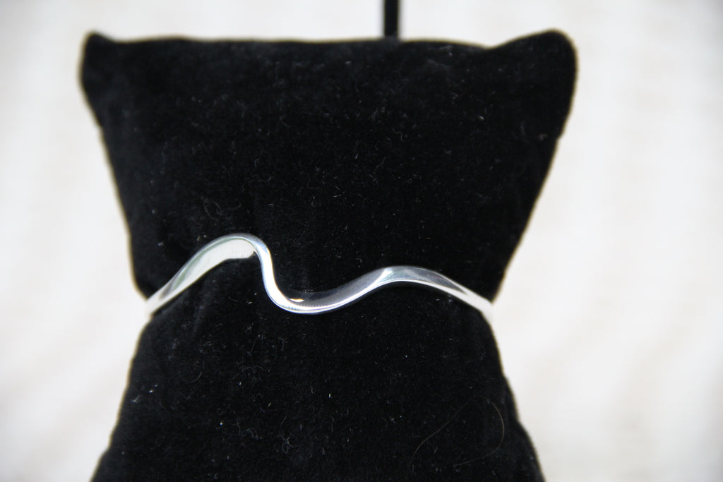 925 Sterling Silver Wave Cuff Bracelet