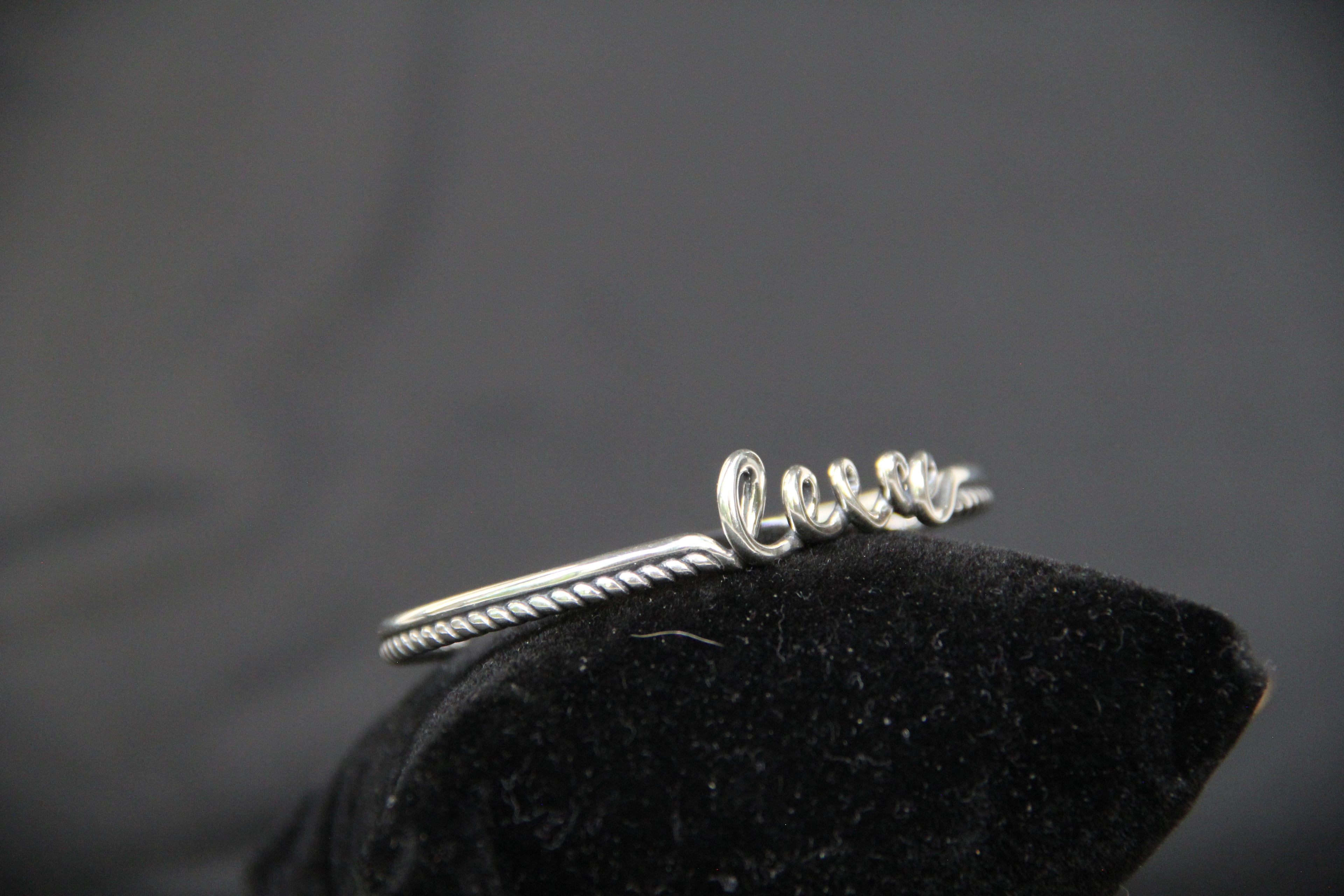 925 Sterling Silver Love Cuff Bracelet
