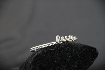 925 Sterling Silver Love Cuff Bracelet