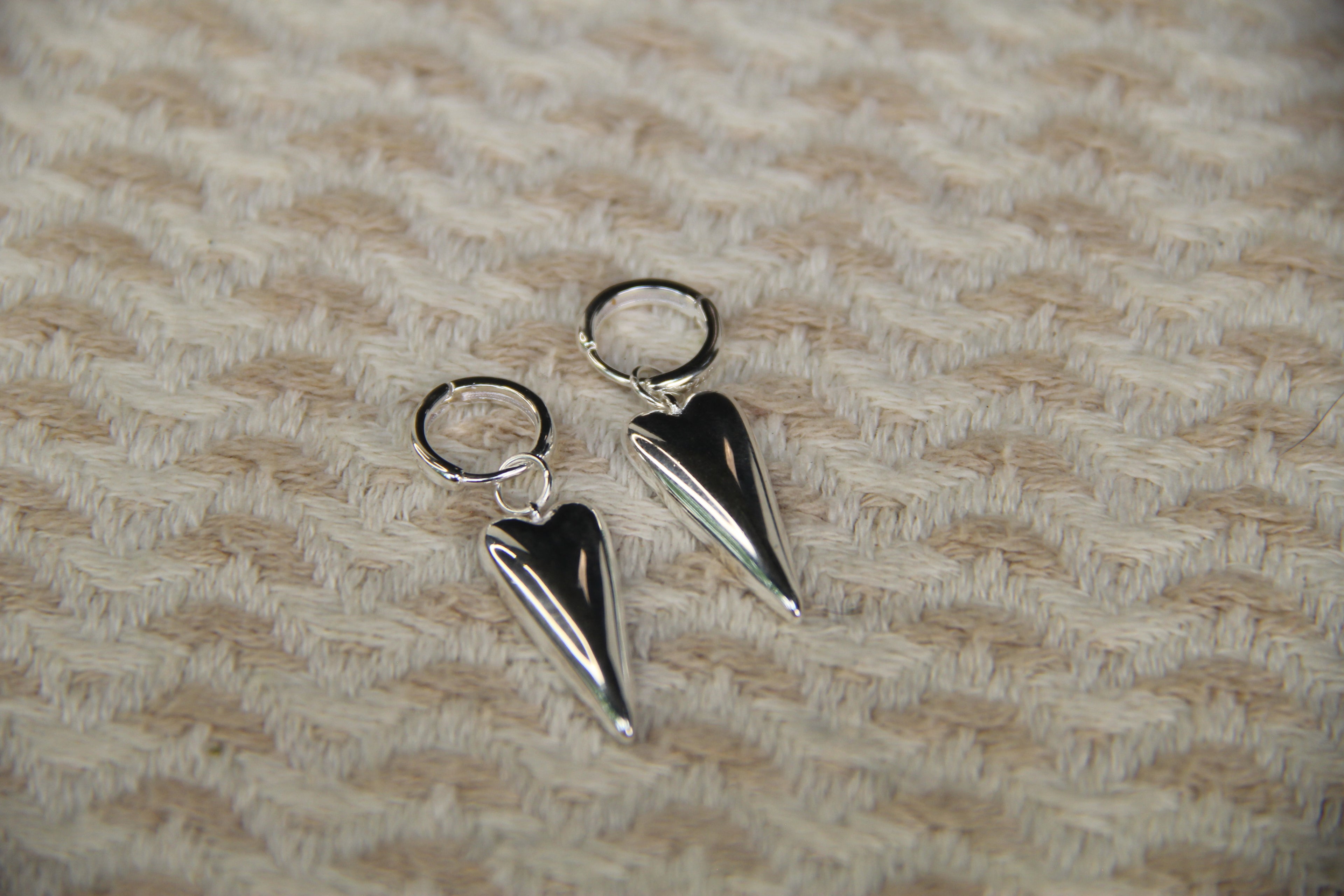 925 Sterling Silver Drop Heart Earring Statement Jewelry Gift Idea for IG Style Jewelry Lover Chic