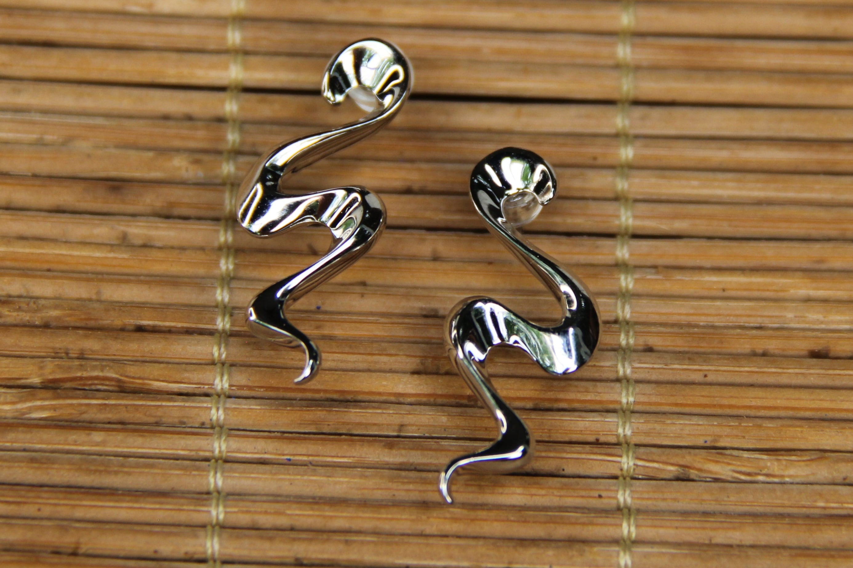 925 Sterling Silver Swirl Earring Statement Jewelry Gift Idea