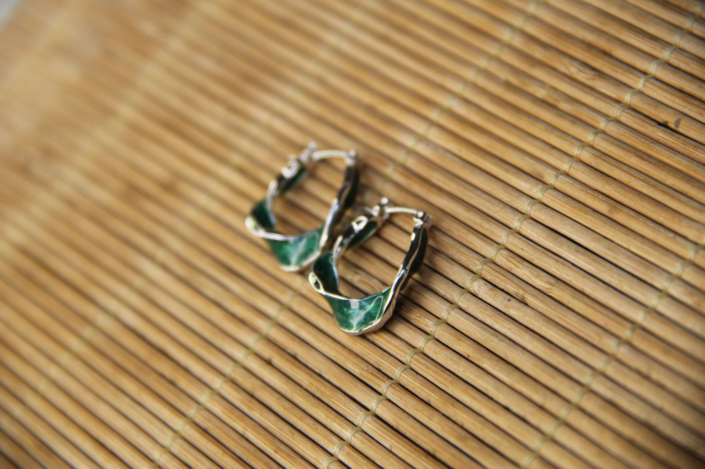 925 Sterling Silver Twirled Hoop Earring Statement Jewelry