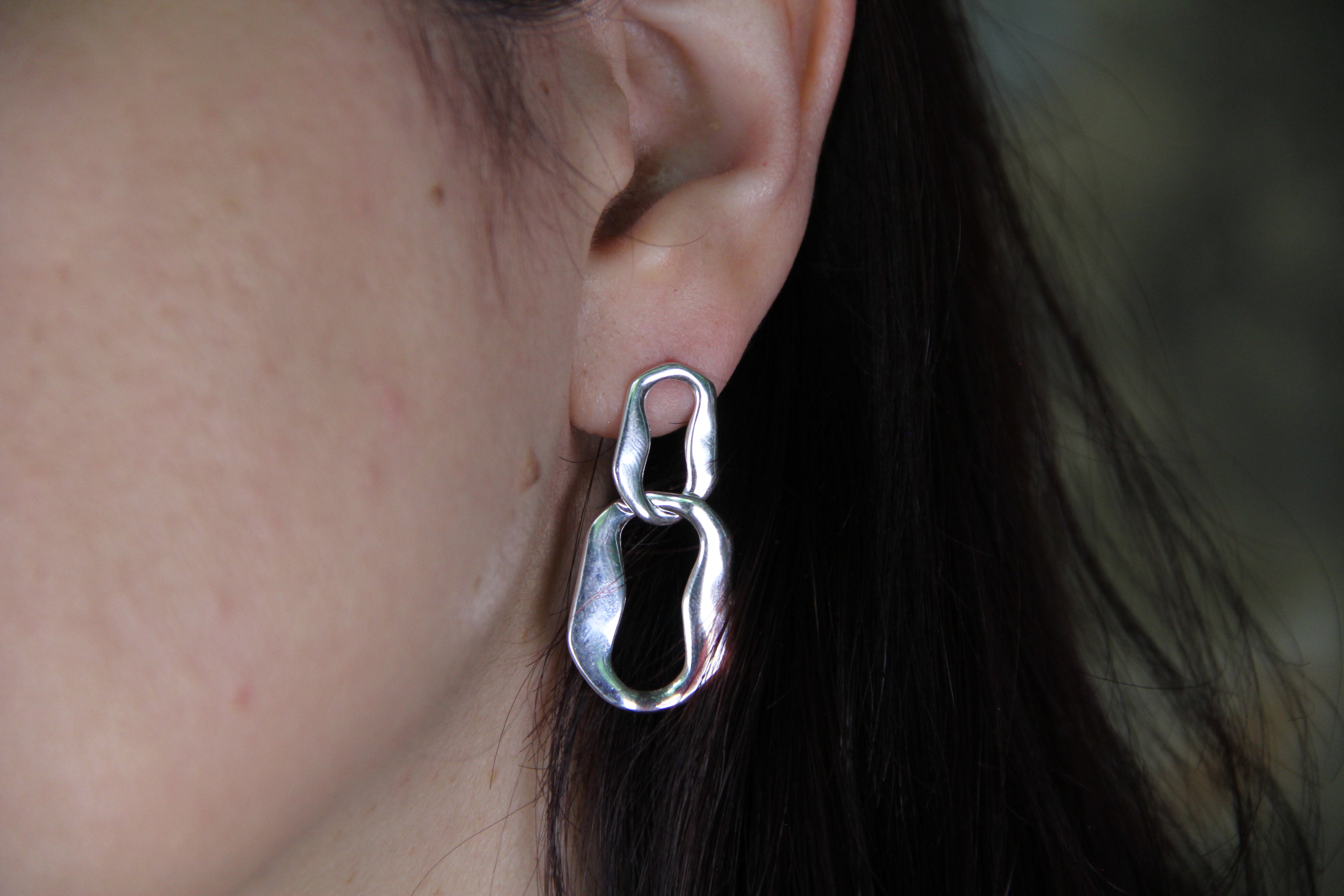 925 Sterling Silver Drop Earring Statement Jewelry