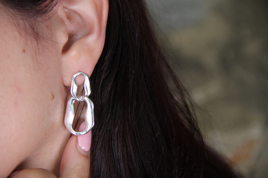 925 Sterling Silver Drop Earring Statement Jewelry