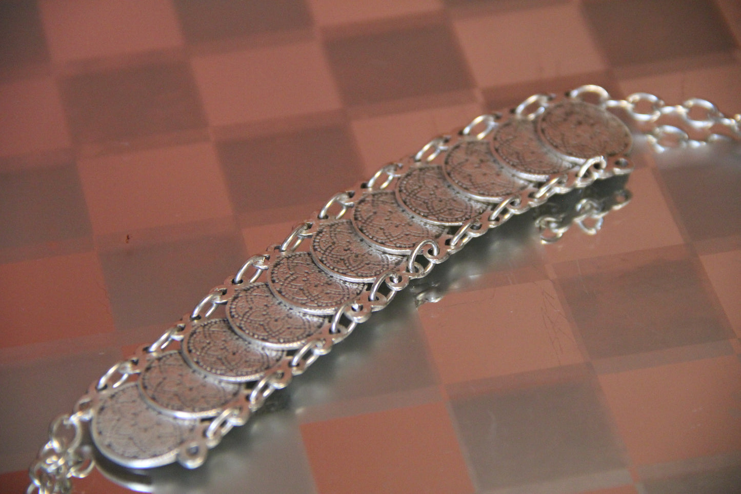 Boho Chic Silver Engraved Statement Bracelet – Bold Adjustable Bohemian Style Jewelry for Women
