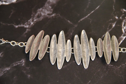 Bold Silver Statement Bracelet – Unique Adjustable Boho Style Jewelry for Women, Handcrafted Modern Cuff Design