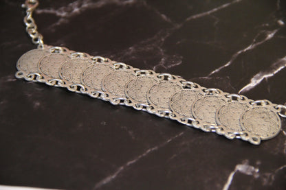 Boho Chic Silver Engraved Statement Bracelet – Bold Adjustable Bohemian Style Jewelry for Women