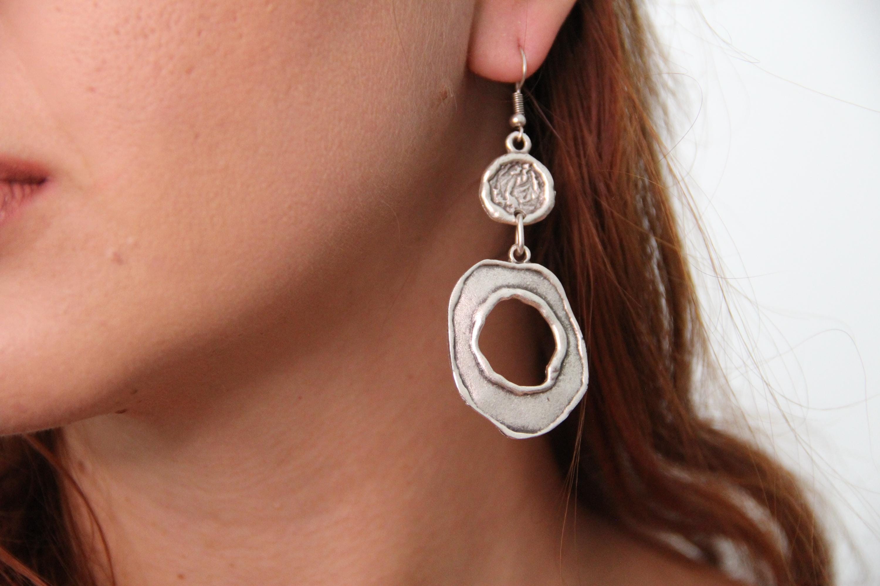 Authentic Silver Chunky Dangle Earring