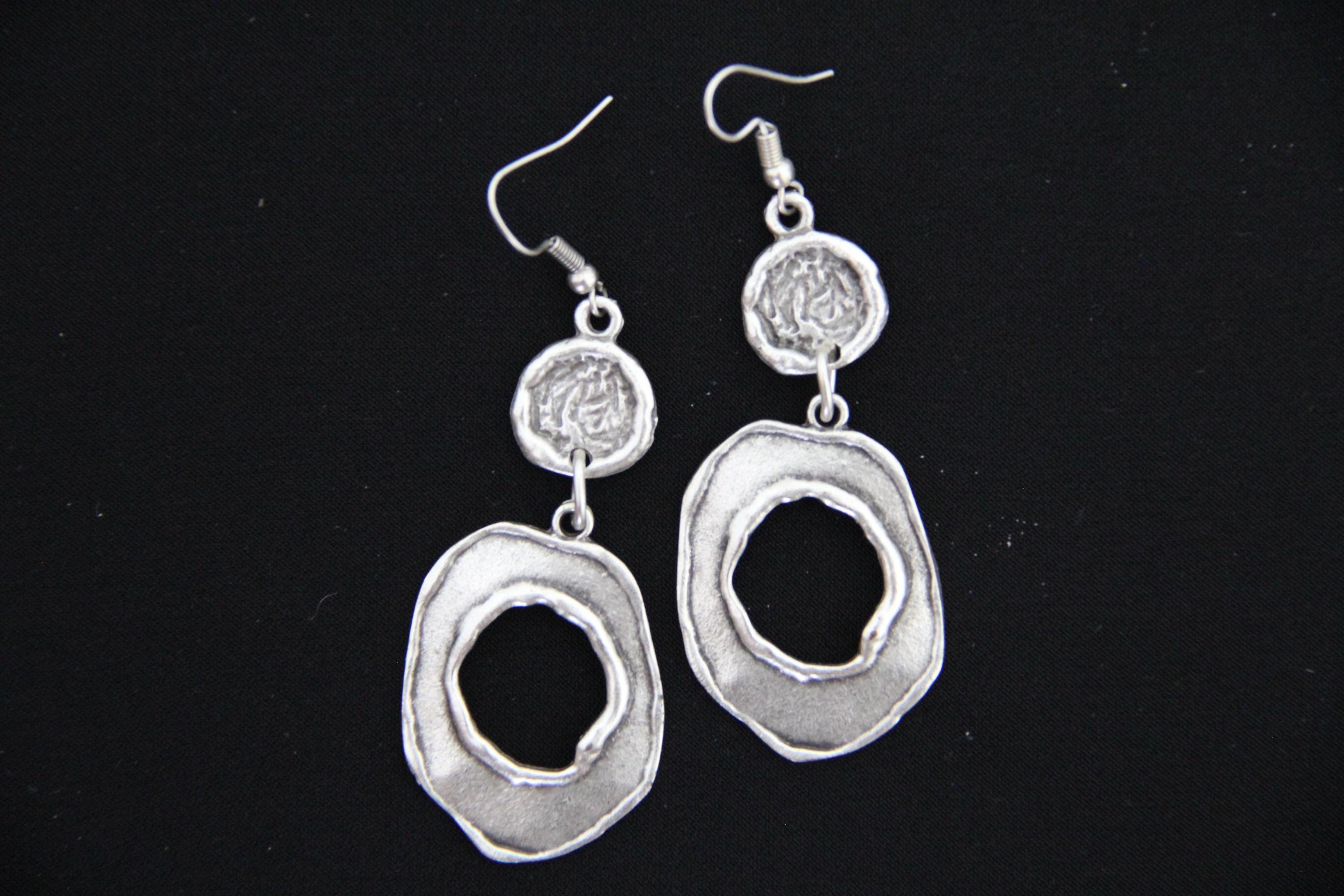 Authentic Silver Chunky Dangle Earring