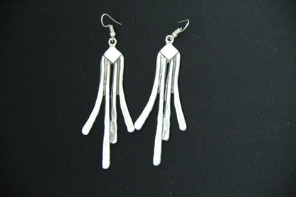 Silver Long Dangle Earring