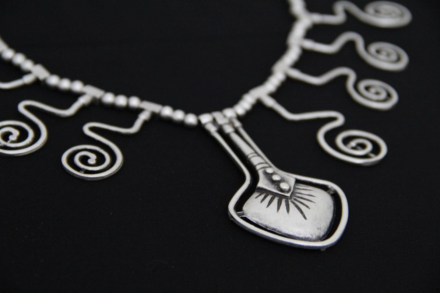 Silver Chunky Boho Necklace