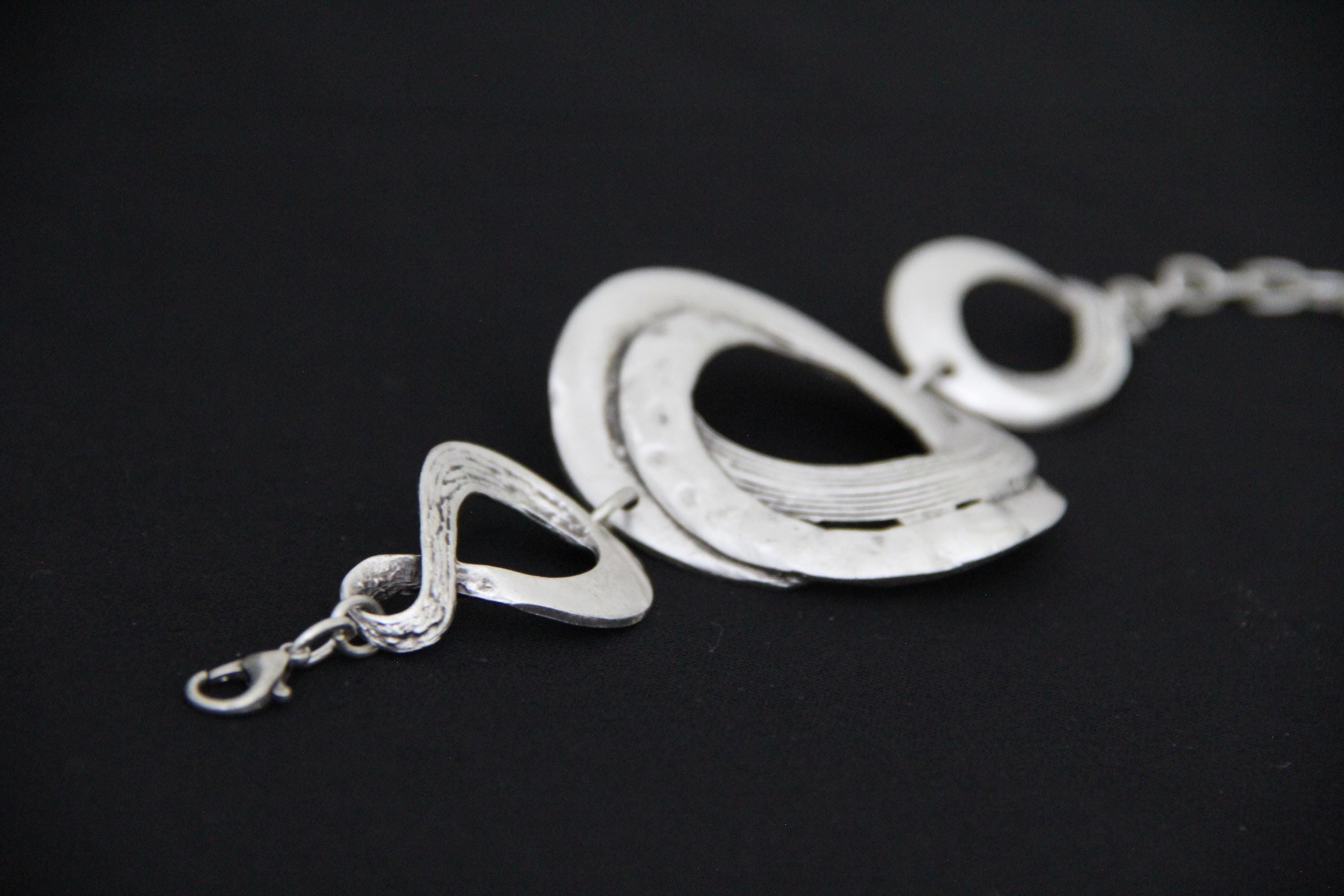 Eternity Boho Hammered Statement Bracelet