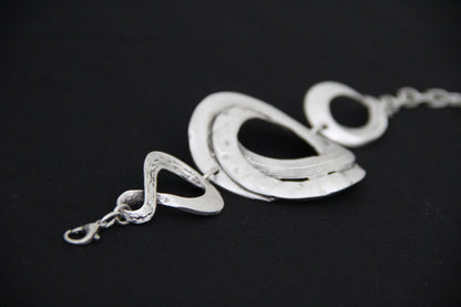 Eternity Boho Hammered Statement Bracelet
