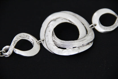 Eternity Boho Hammered Statement Bracelet