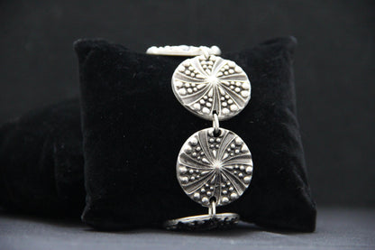 Hammered Statement Bracelet Ethnic Hammered Unique Design