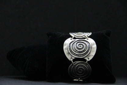 Adjustable Chunky Silver Statement Bracelet