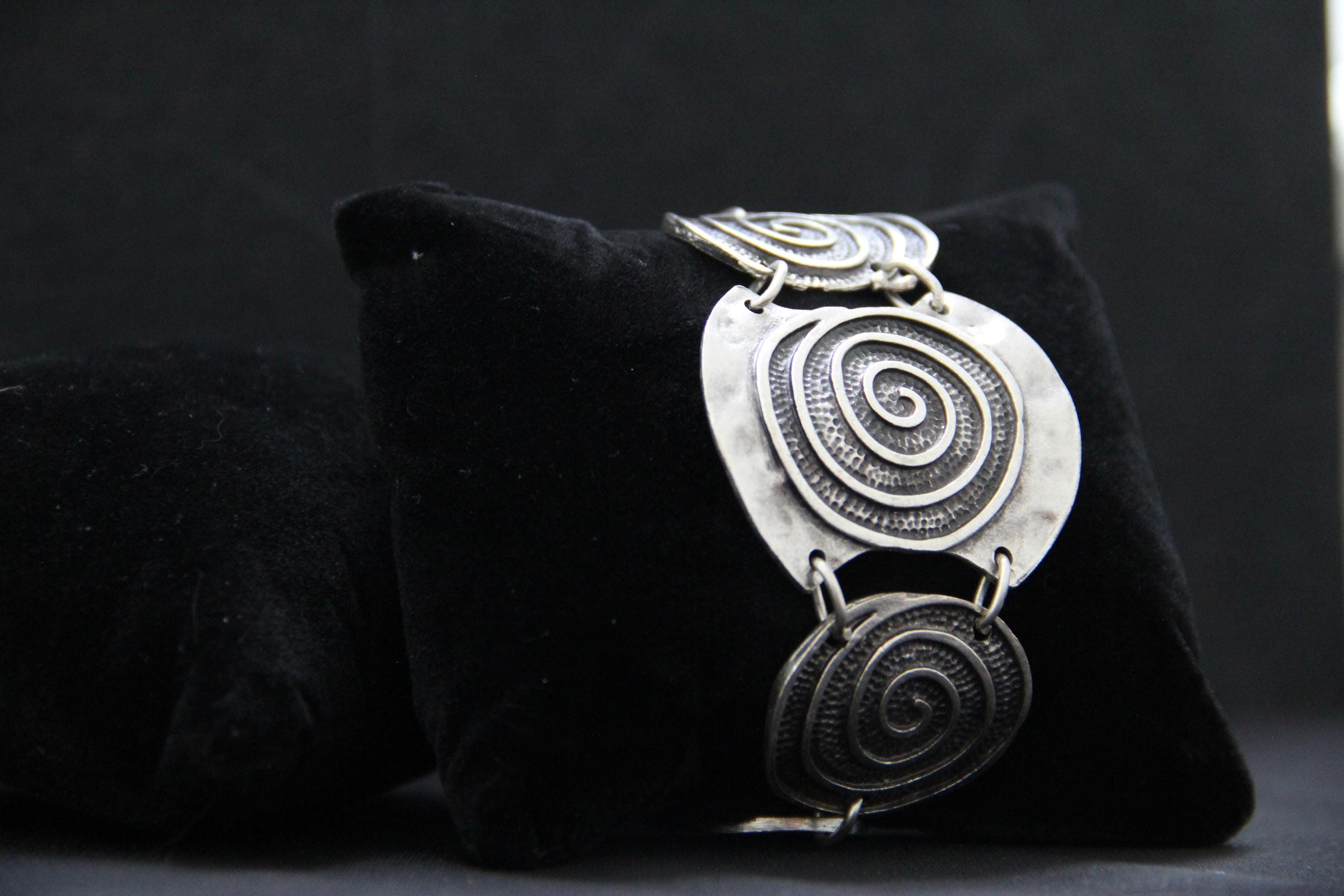 Adjustable Chunky Silver Statement Bracelet