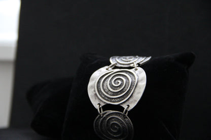 Adjustable Chunky Silver Statement Bracelet