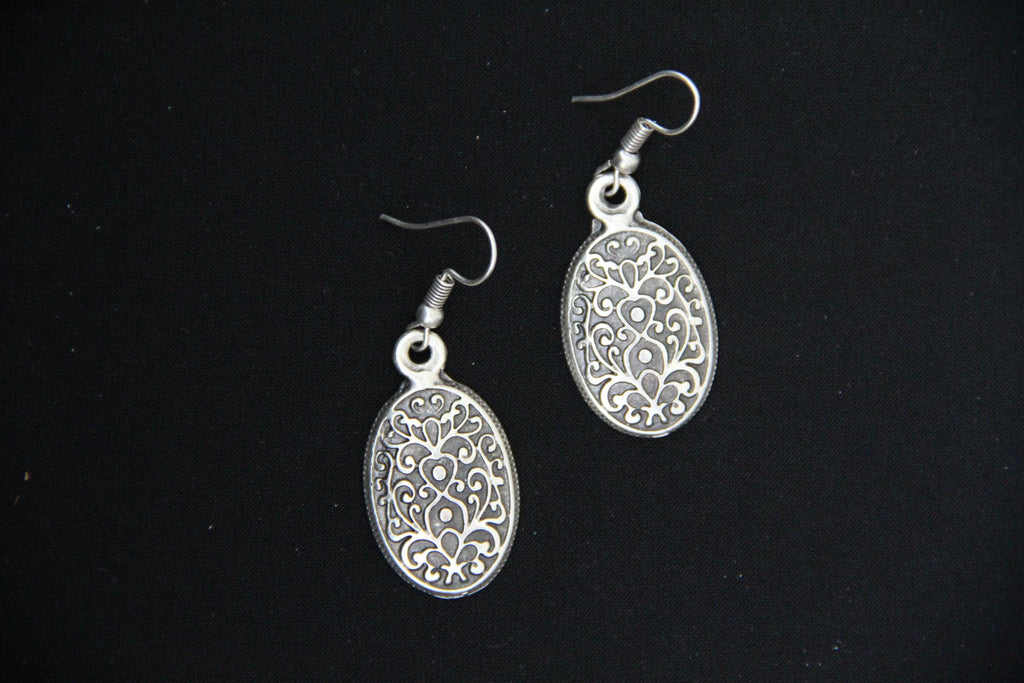 Engraved Handmade Dangle Earrings