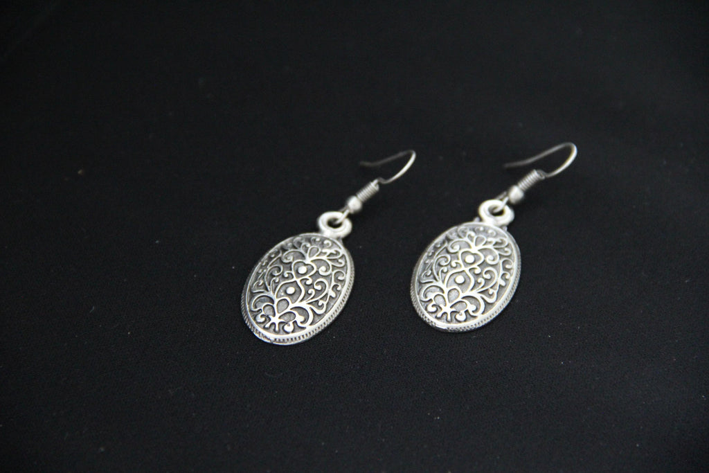 Engraved Handmade Dangle Earrings