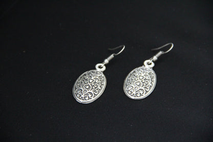 Engraved Handmade Dangle Earrings