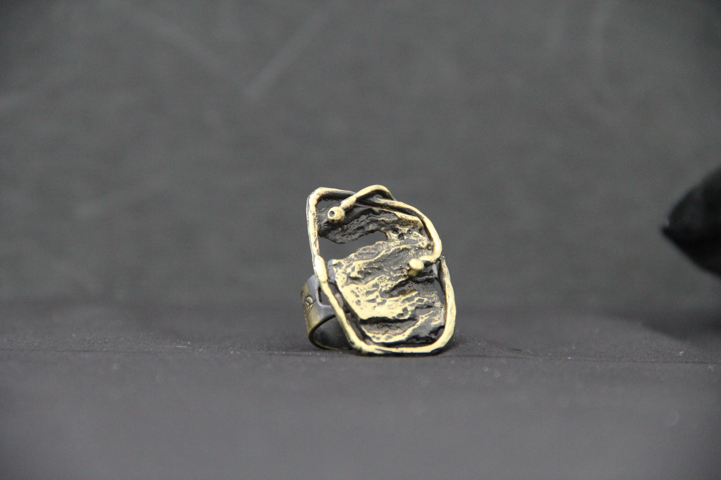 Large Statement Bronze Ring