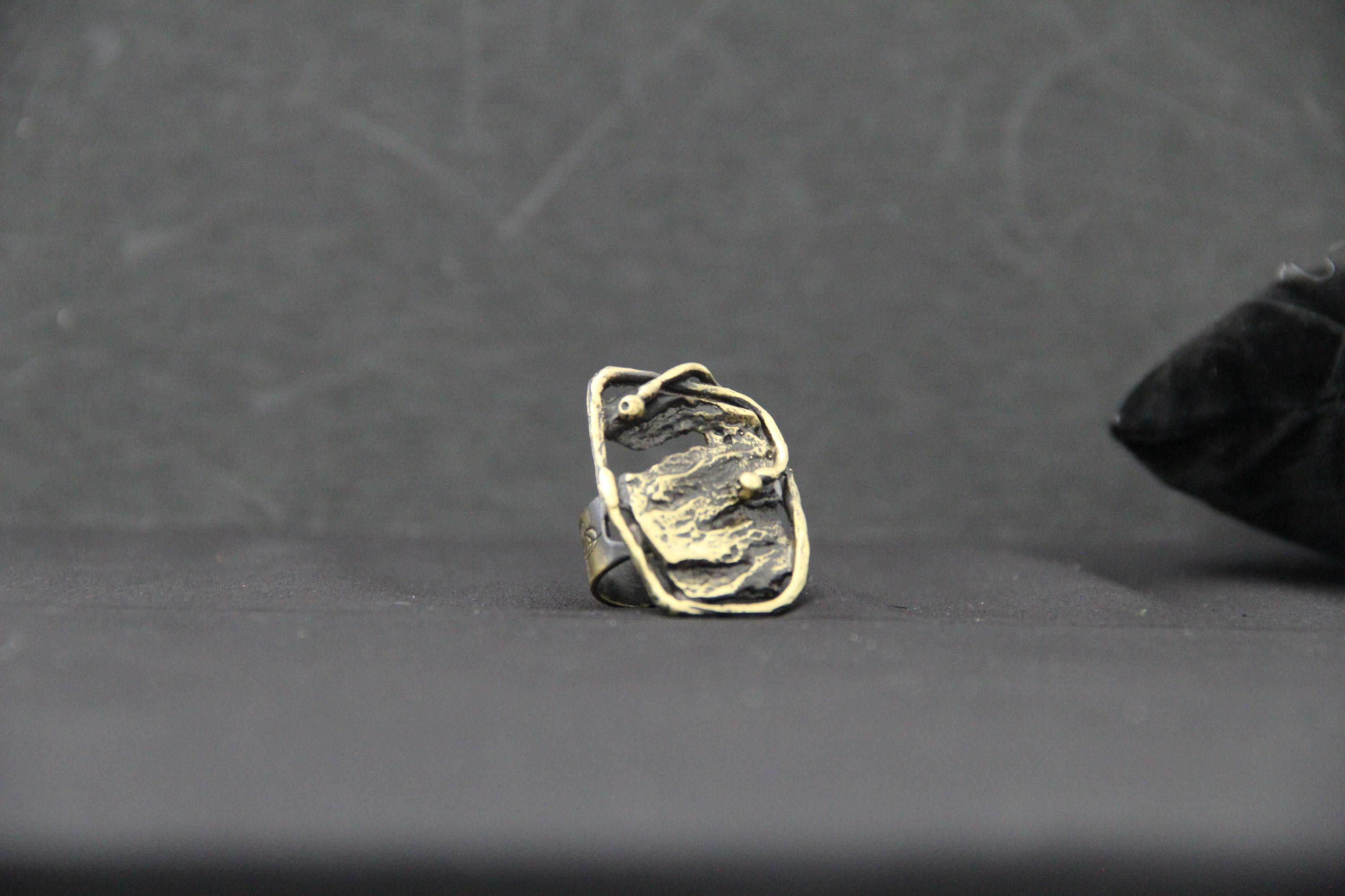 Large Statement Bronze Ring