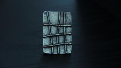 Handmade Geometric Large Silver Ring